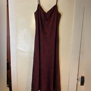 Calvin Klein red maxi dress